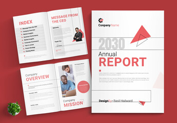 Annual Report Template Layout 2030
