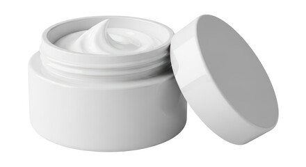 Isolated Cream Jar