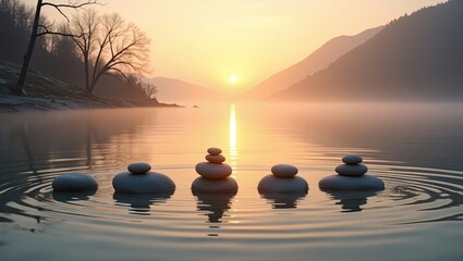 sunset in the morning