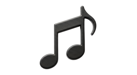 Isolated Musical Note Symbol, Creative Composition for Music, Arts, Sounds & Rhythms