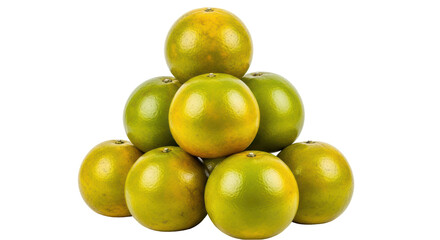 Isolated Stack of Tangerines