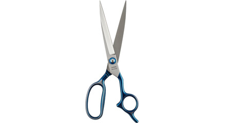 Isolated sharp and pristine professional hair shears for salons, beauty parlors, hairdressers