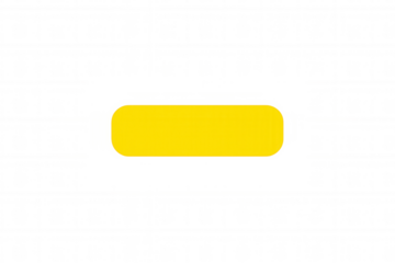 Simple yellow rounded rectangle shape on a transparent background, offering copy space for text or design elements