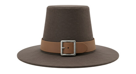 Isolated Pilgrim Hat