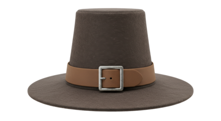 Isolated Pilgrim Hat