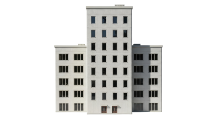 Isolated Generic Apartment Building