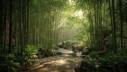 morning in the forest