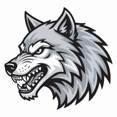 Wolf mascot vector illustration