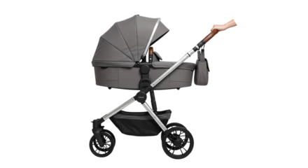 Modern Baby Stroller Sleek Design  Practical Features on transparent background