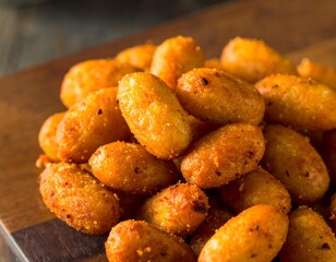 Crispy, seasoned potato snacks