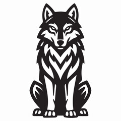 Wolf mascot vector illustration