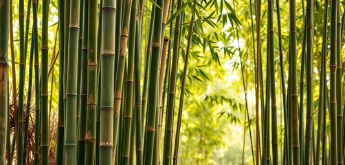 Vertical Bamboo Stalks Natural Texture