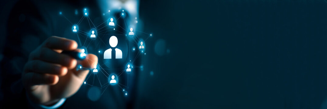 HR workforce evolution banner. human resources team development. corporate training management. professional growth copy space. teamwork success banner