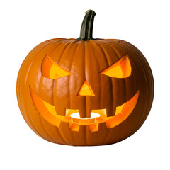Spooky Season Carved Pumpkin  Halloween Jackolantern for Autumn Festivities on transparent background