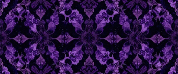 Iridescent Iris  Asymmetrical Watercolor Pattern Design