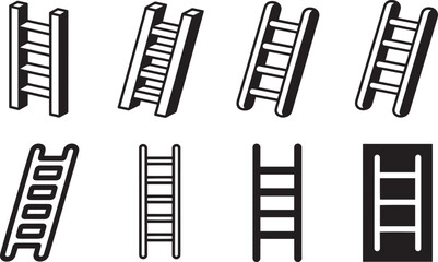 Ascending Heights A Collection of Ladder Illustrations for Growth, Progress, and Reaching Goals
