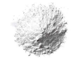 Fototapeta premium White powder pile isolated on black background texture, Isolated On White Background, Png Transparent