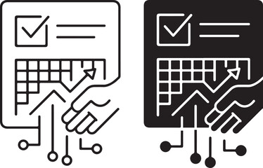 Digital Agreement with Handshake and Circuit Icon Representing Business, Data, and Artificial Intelligence