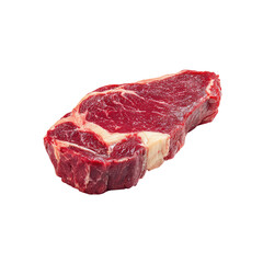 Raw steak, marbled red meat