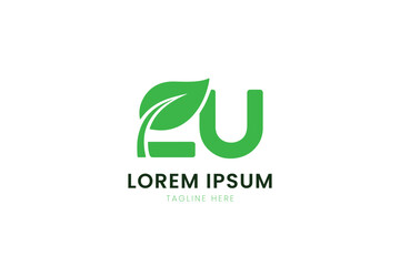 Minimalist green leaf logo design representing growth and nature for brands