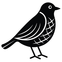 winter bird vector icon