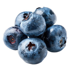 Obraz premium Close-up of fresh blueberries clustered together