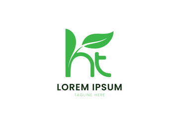 Modern minimalist green leaf logo design with bold typography for business