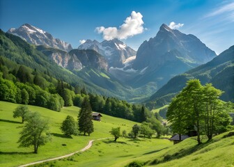 Obraz premium mountain landscape in the alps