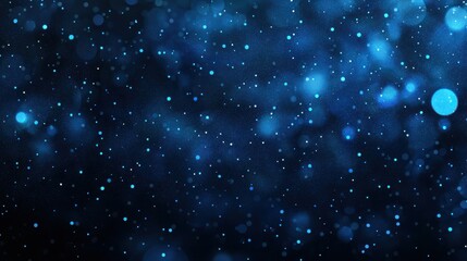 Obraz premium Stunning Abstract Background with Glowing Blue Bokeh and Soft Shimmering Particles for Creative Projects and Digital Designs