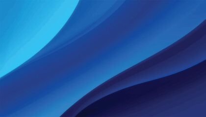 Abstract Blue Gradient Background with Flowing Lines and Subtle Shadows