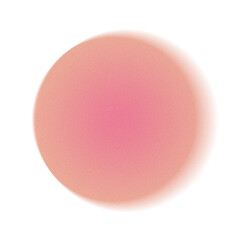 Blurred Pink Circle on Transparent Background Gradient Peach Abstract Art