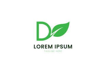 Minimalist green leaf logo design symbolizing nature and growth clean and modern