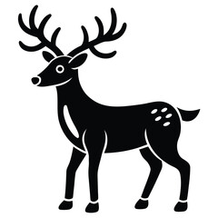 reindeer vector icon