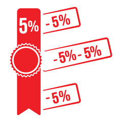 Modern discount offer design with bold graphics