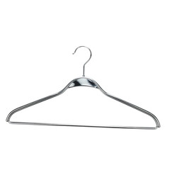 Elegant Black Wooden Clothes Hanger Minimalist Fashion Accessory on transparent background