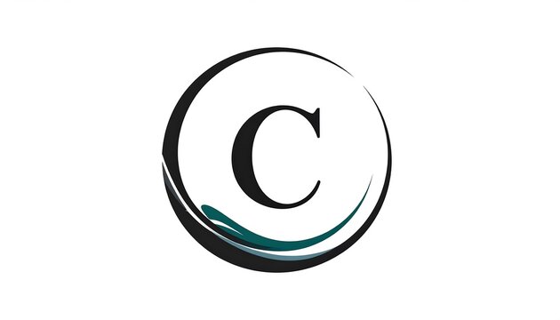 Elegant Initial C logo