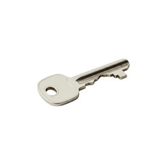 Unlock Success A CloseUp of a Metal Key on transparent background