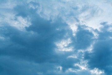 Clouds and sky in rainy season, storms and cloud formation, weather changes and sky