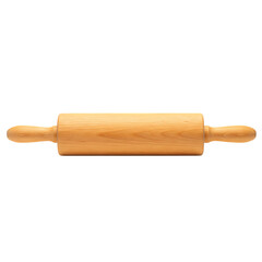 Wooden Rolling Pin Baking Tool Kitchen Utensil Pastry Roller on transparent background
