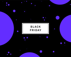 Black Friday Sale Card Design. Minimalist Abstract Discount Black Friday Event Poster Graphic Decoration. 