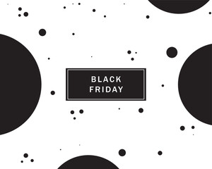 Black Friday Sale Card Design. Minimalist Abstract Discount Black Friday Event Poster Graphic Decoration. 