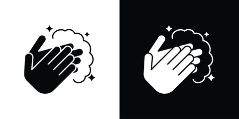 Wash your hands icons. glyph vector icon. Vector illustration eps 10