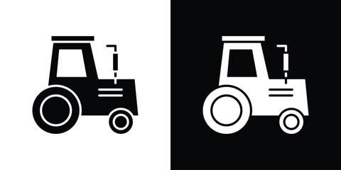 Tractor icons. glyph vector icon. Vector illustration eps 10