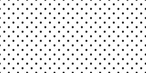 Abstract black polka dot pattern on light background. Minimalist dot pattern background. Doodle seamless patterns with black polka dots.