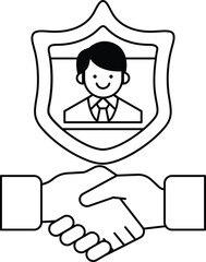 A man is holding hands with another man and they are both smiling