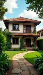 Obraz premium architecture house in the garden