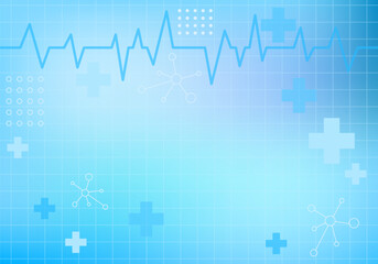 Geometric haxagon light medical background. Technology medical design. Background of hexagon geometric blue pattern