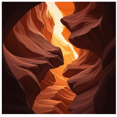 Antelope Canyon's Beauty A Sunlight-Kissed Landscape