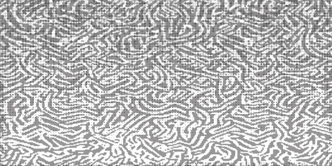 Stipple pattern, dotted geometric background. Stippling, dotwork drawing, shading using dots. Pixel disintegration, random halftone effect. White noise grainy texture. modern