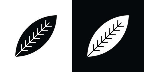 Leaf icons. glyph vector icon. Vector illustration eps 10